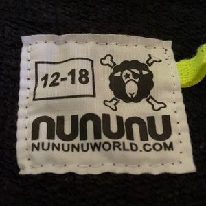 12-18 boy nununu black and silver stars jumpsuit